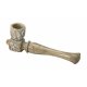 Udskåret Sten Shotgun Pibe 11,5 cm