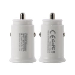 Remax Roki Series Biloplader RCC219 Mini Universal Biloplader 2x USB 2.4A hvid