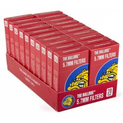 Bulldog-Filtre i Kasse Rød -  Slim 5,7 mm 138 stk