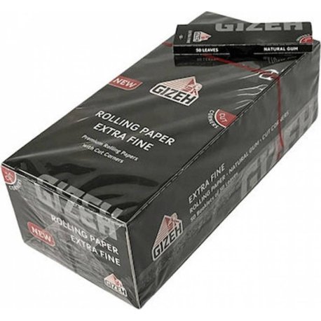 GIZEH Papers Black Extra Fine  - Sort