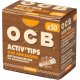 OCB aktivt kulfilter "Activ'Tips Slim Unbleached" 7 mm