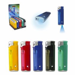 PROF Lighter Elektron Med LED Lys