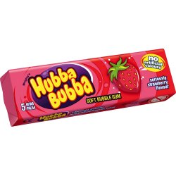 Hubba Bubba Seriously Strawberry Gum 5 stk