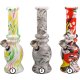Bong  glas/farvet Trykt  H 14,5cm