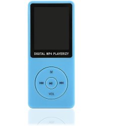 ZY418 Ultratynd Sport MP3 MP4-Musikafspiller "Blå"