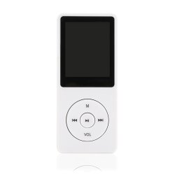 ZY418 Ultratynd Sport MP3 MP4-Musikafspiller "Hvid"