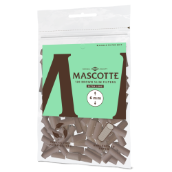 Mascotte Slim Filters Unbleached  120 stk X /  Long