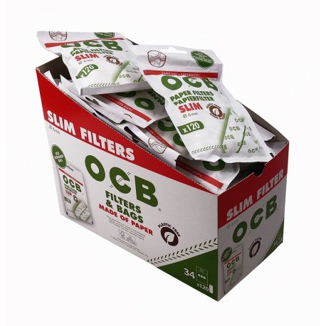 OCB  Papirfilter Slim  6 mm 120 stk