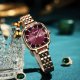 Quartz Dameur Luksus Rhinestone Square Pointer