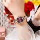 Quartz Dameur Luksus Rhinestone Square Pointer