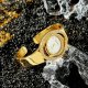 Quartz Dameur Luksus Rhinestone Hollow Out Mode