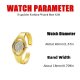 Quartz Dameur Luksus Rhinestone Hollow Out Mode