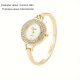 Quartz Dameur Luksus Rhinestone Golden Fashion