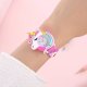 Armbåndsur Til Børn Unicorn Silikone Tegneserieur "Rosenrød"