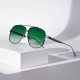Aviator Oversized Frame Solbriller  "Mørkegrøn"