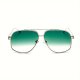 Aviator Oversized Frame Solbriller  "Mørkegrøn"