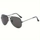 Top Bar Aviator Fashion Solbriller  "Sort"