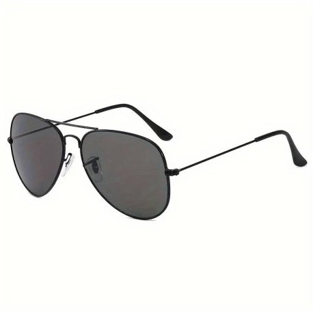 Top Bar Aviator Fashion Solbriller  "Sort"