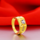 Fingerring  Fashion Plated Golde Ring   "st 10"