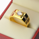 Fingerring  Fashion Plated Golde Ring   "st 10"