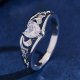 Hjerteform Udhulet Fingerring    "st 13"