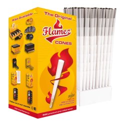 Flamez Cones 109/26 mm "Boks 800 stk" Gul Logo