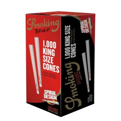 Smoking Deluxe Bulk Cones King Size 108 x 26 mm  1000 stk
