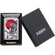 Org. ZIPPO   Børstet Krom Farve "Japan Tiger"