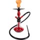 Shisha "Aisha" Gennemsigtig,  Rød  Vase 38 cm