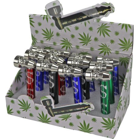 Metalpibe "Doller"   Assorteret  8, cm