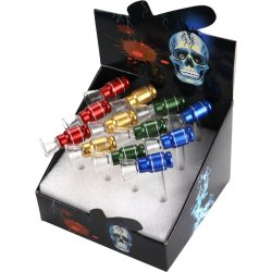 Metal/glasrør   Assorteret  10  cm