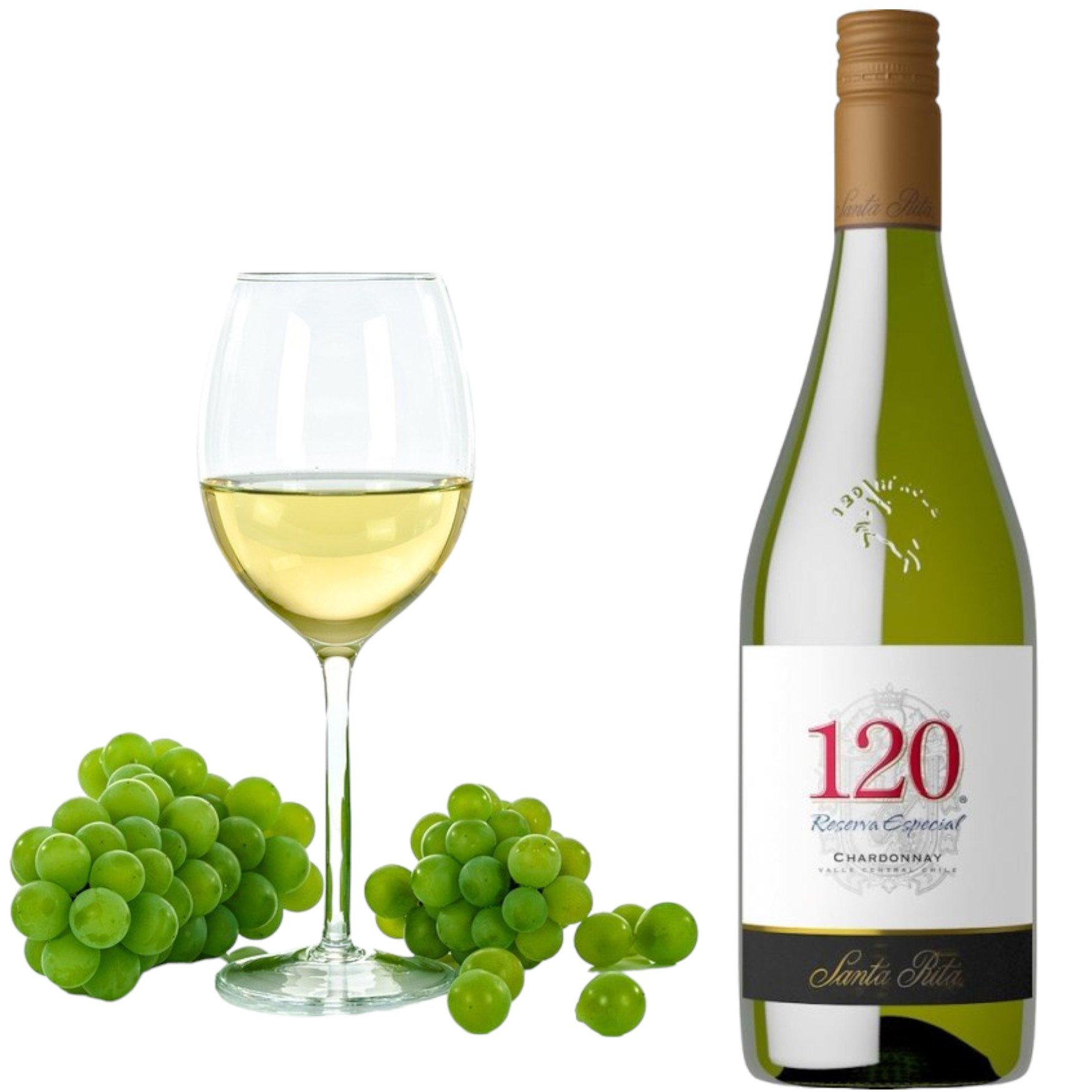 Santa Rita 120 Chardonnay Hvid 75 cl - Kiosken Rødbyhavn