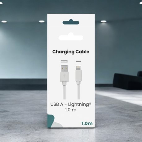 Sinox One Lightning kabel. 1,0 meter  "Hvid"