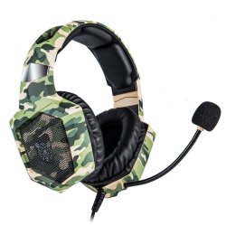 ONIKUMA K8 Bærbart Gaming-Headset  "Camouflage Grøn"