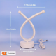Moderne 3-farvet LED  Bordlampe  "Hvid"