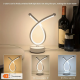 Moderne 3-farvet LED  Bordlampe  "Hvid"