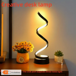 Højkvalitets Kunstbordlampe  30 cm  "Sort"