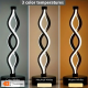 Moderne Spiral Bordlampe  35,5 cm  "Sort"