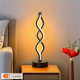 Moderne Spiral Bordlampe  35,5 cm  "Sort"