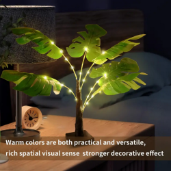 Tropisk Palmeblad  Bordslampe  55 cm