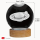 Art Deco  Glas Lampe m Lys