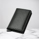 PU-læder Kort Holder  Unisex Med RFID-blokering  "Carbon Sort"