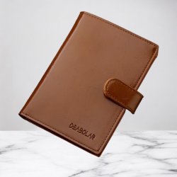 Unisex Minimalistisk  Tegnebog   "Brun"