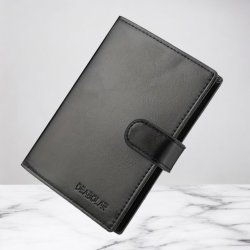 Unisex Minimalistisk  Tegnebog   "Sort"