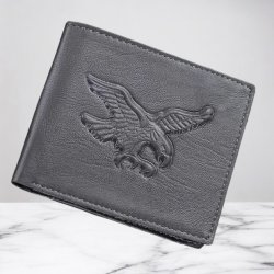 Elegant Herre  Pung Med Ørnedesign  "Grå"