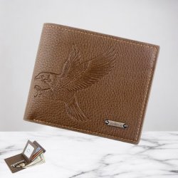 Elegant Herre  Pung Med Ørnedesign  "Light Brun"