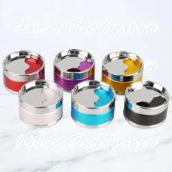 Askebæger Metal Aluminium Design Assorteret Farver  9cm