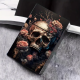 Cigaret Etui Kort m Click  "Skull Hell Rose"