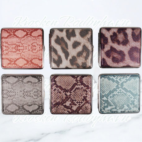"Animal Skin" Cigaret Etui  Til 18 cigaretter