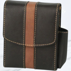 Cigaretpakke Etui XL  Læder Sort / Brun